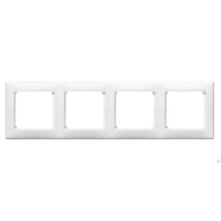 Рамка 4-постовая Legrand Valena белая 774454