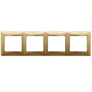 Рамка 4-постовая Legrand Valena матовое золото 770304