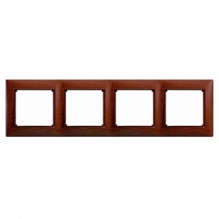 Рамка 4-постовая Legrand Valena тонированное дерево 770314