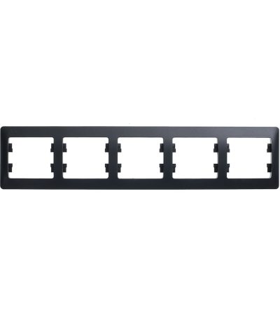 Рамка 5-ая горизонтальная Systeme Electric Glossa Антрацит GSL000705