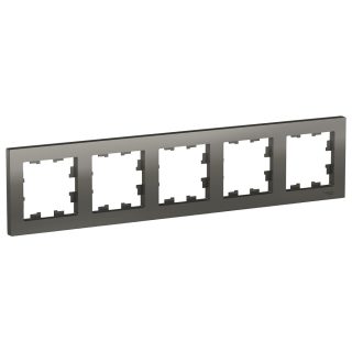 Рамка 5-ая, универсальная Systeme Electric AtlasDesign Сталь ATN000905