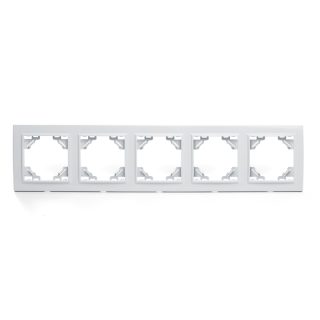 Рамка 5-местная горизонтальная Stekker Эрна 39620