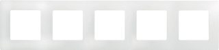 Рамка 5-постовая Legrand Etika белая 672505