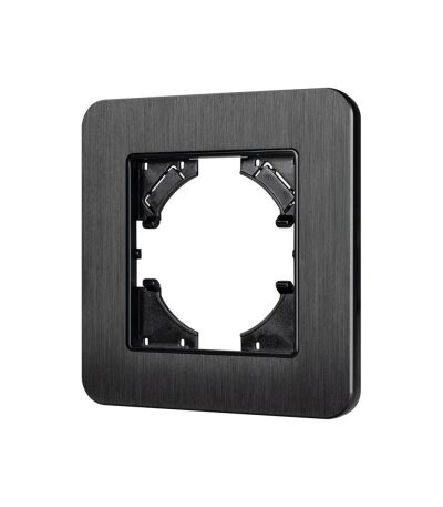 Рамка алюминиевая на 1 пост Arlight FRM-AKIRY-AL-1-BK 049681