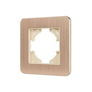 Рамка алюминиевая на 1 пост Arlight FRM-AKIRY-AL-1-GD 049683