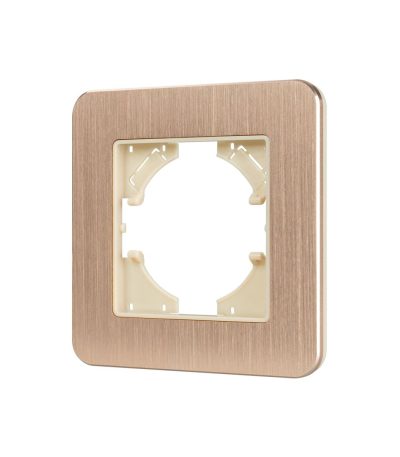 Рамка алюминиевая на 1 пост Arlight FRM-AKIRY-AL-1-GD 049683