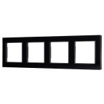 Рамка четырехместная Arlight FRM-GLARE-GS-4-BK 043803