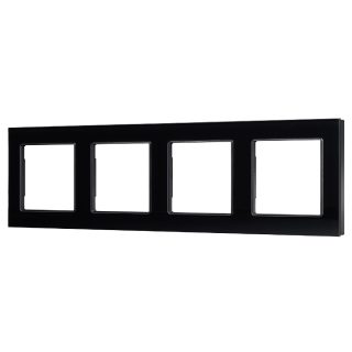 Рамка четырехместная Arlight FRM-GLARE-GS-4-BK 043803