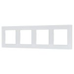 Рамка четырехместная Arlight FRM-GLARE-GS-4-WH 043802