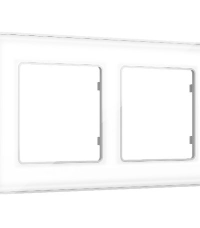 Рамка двухместная Ambrella Volt Arctic AF580132