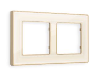 Рамка двухместная Ambrella Volt Arctic AF580342