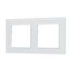 Рамка двухместная Arlight FRM-GLARE-GS-2-WH 043796