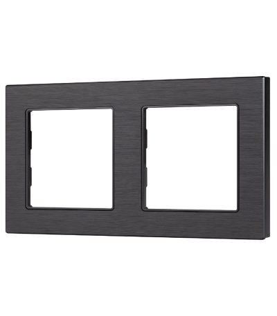 Рамка двухместная Arlight FRM-PRESTO-ALS-2-BK 043855