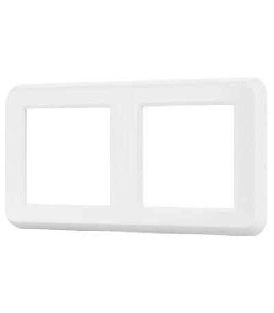 Рамка двухместная Arlight FRM-VERSA-PL-2-WH 043776