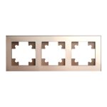 Рамка горизонтальная 3-местная Stekker Катрин 39529