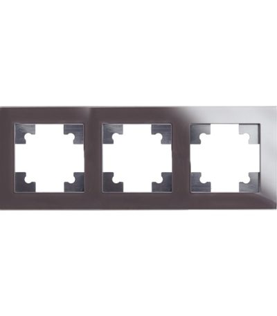 Рамка горизонтальная 3-местная Stekker Катрин 39537