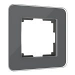 Рамка из стекла на 1 пост Werkel Elite графит 4690389180675 W0012440