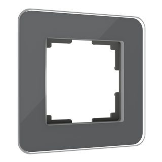 Рамка из стекла на 1 пост Werkel Elite графит 4690389180675 W0012440
