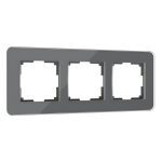 Рамка из стекла на 3 поста Werkel Elite графит 4690389180774 W0032440