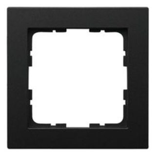 Рамка Jasmart G-Classic 1-постовая черный матовый (soft touch) поликарбонат G1001PB