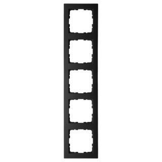 Рамка Jasmart G-Classic 5-постовая черный матовый (soft touch) поликарбонат G1005PB