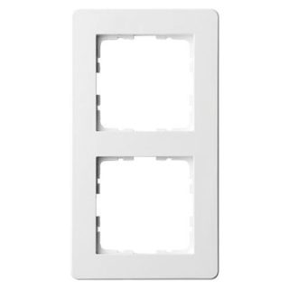 Рамка Jasmart G-Flex 2-постовая белый глянцевый поликарбонат G1102W