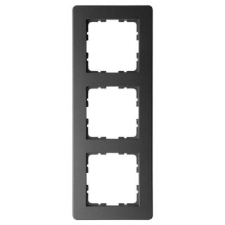 Рамка Jasmart G-Flex 3-постовая черный матовый (soft touch) поликарбонат G1103PB