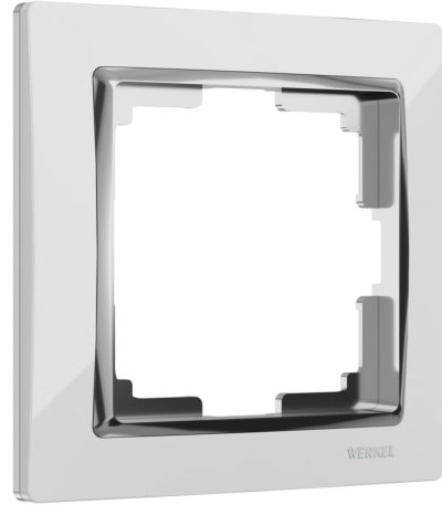 Рамка на 1 пост Werkel Snabb белый/хром W0011901 4690389160677