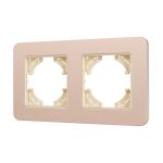 Рамка на 2 поста алюминиевая Arlight FRM-AKIRY-SFAL-2-GD 049739