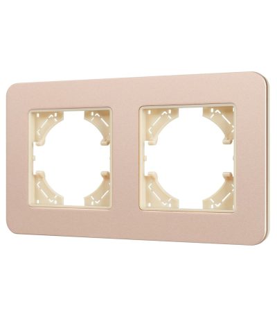 Рамка на 2 поста алюминиевая Arlight FRM-AKIRY-SFAL-2-GD 049739