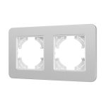 Рамка на 2 поста алюминиевая Arlight FRM-AKIRY-SFAL-2-SR 049737