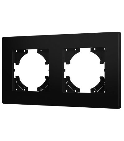 Рамка на 2 поста пластиковая Arlight FRM-PERIO-PL-2-BK 049751