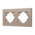 Рамка на 2 поста пластиковая Arlight FRM-PERIO-PL-2-GD 049753