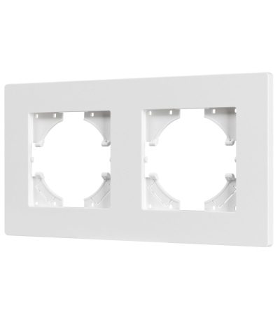 Рамка на 2 поста пластиковая Arlight FRM-PERIO-PL-2-WH 049750