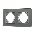 Рамка на 2 поста стеклянная Arlight FRM-OMALI-GS-2-GR 049694