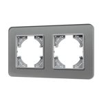 Рамка на 2 поста стеклянная Arlight FRM-OMALI-SFGS-2-GR 049710