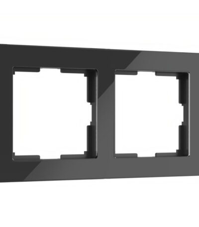 Рамка на 2 поста Werkel Acrylic черный 4690389184857 W0022708