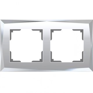 Рамка на 2 поста Werkel Diamant зеркальный W0021220 4690389158827
