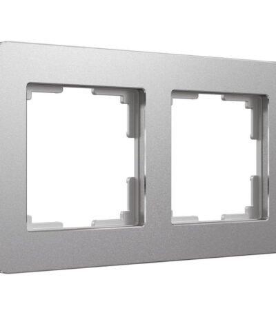 Рамка на 2 поста Werkel Platinum алюминий 4690389184444 W0022606