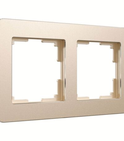 Рамка на 2 поста Werkel Platinum шампань 4690389184468 W0022611