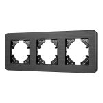 Рамка на 3 поста алюминиевая Arlight FRM-AKIRY-AL-3-BK 049729