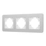 Рамка на 3 поста алюминиевая Arlight FRM-AKIRY-SFAL-3-SR 049740