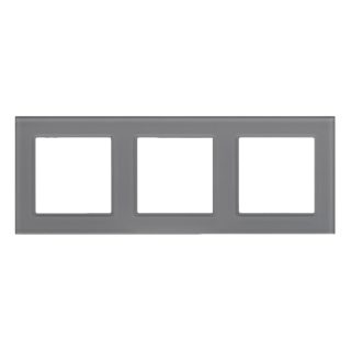 Рамка на 3 поста Arlight FRM-GLARE-GS-3-GR 043801