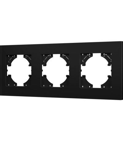 Рамка на 3 поста пластиковая Arlight FRM-PERIO-PL-3-BK 049755