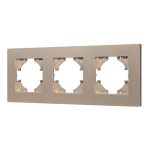 Рамка на 3 поста пластиковая Arlight FRM-PERIO-PL-3-GD 049757