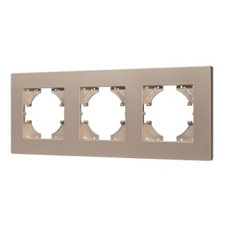 Рамка на 3 поста пластиковая Arlight FRM-PERIO-PL-3-GD 049757