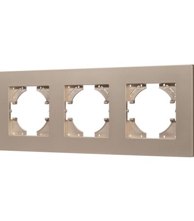 Рамка на 3 поста пластиковая Arlight FRM-PERIO-PL-3-GD 049757
