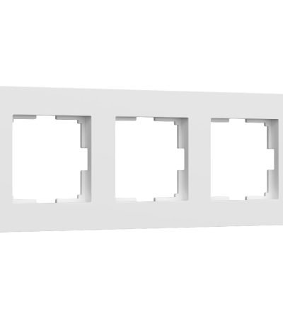 Рамка на 3 поста Slab белый матовый W0032961 4690389193439 a062796