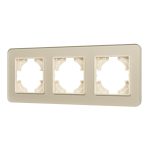 Рамка на 3 поста стеклянная Arlight FRM-OMALI-SFGS-3-GD 049715