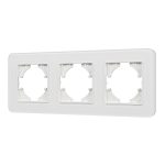 Рамка на 3 поста стеклянная Arlight FRM-OMALI-SFGS-3-WH 049712